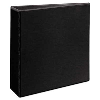 Durable View Binder with DuraHinge and EZD Rings, 3 Rings, 3" Capacity, 11 x 8.5, Black, (9700)