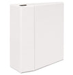 Durable View Binder with DuraHinge and EZD Rings, 3 Rings, 5" Capacity, 11 x 8.5, White, (9901)