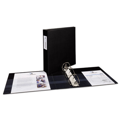 Durable Non-View Binder with DuraHinge and EZD Rings, 3 Rings, 2" Capacity, 11 x 8.5, Black, (8502) OrdermeInc OrdermeInc