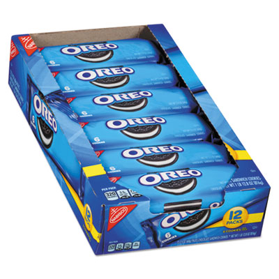 Oreo Cookies Single Serve Packs, Chocolate, 2.4 oz Pack, 6 Cookies/Pack, 12 Packs/Box OrdermeInc OrdermeInc
