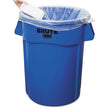 RUBBERMAID COMMERCIAL PROD. Vented Round Brute Container, 44 gal, Plastic, Blue - OrdermeInc