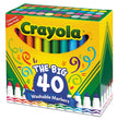 BINNEY & SMITH / CRAYOLA Ultra-Clean Washable Markers, Broad Bullet Tip, Assorted Colors, 40/Set - OrdermeInc