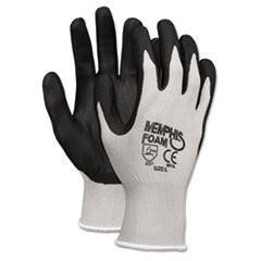 MCR™ Safety Economy Foam Nitrile Gloves, Large, Gray/Black, 12 Pairs OrdermeInc OrdermeInc