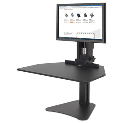 High Rise Standing Desk Workstation, 28" x 23" x 10.5" to 15.5", Black OrdermeInc OrdermeInc