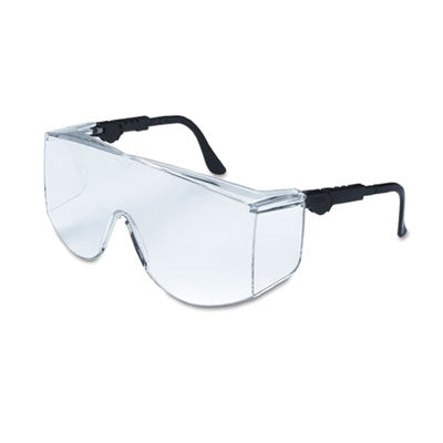 Tacoma Wraparound Safety Glasses, Black Frames, Clear Lenses OrdermeInc OrdermeInc