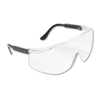 Tacoma Wraparound Safety Glasses, Black Plastic Frame, Clear Lens OrdermeInc OrdermeInc