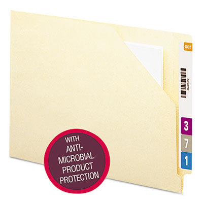 Smead™ End Tab File Jacket with Antimicrobial Product Protection, Shelf-Master Reinforced Straight Tab, Letter Size, Manila, 100/Box OrdermeInc OrdermeInc