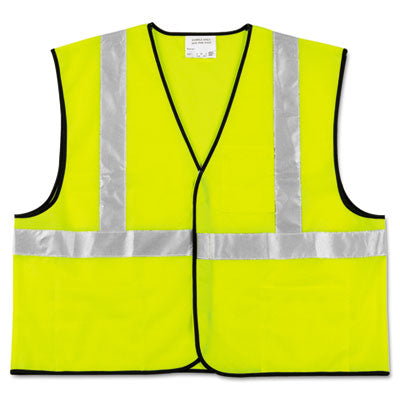 Class 2 Safety Vest, Polyester, 2X-Large, Fluorescent Lime with Silver Stripe OrdermeInc OrdermeInc