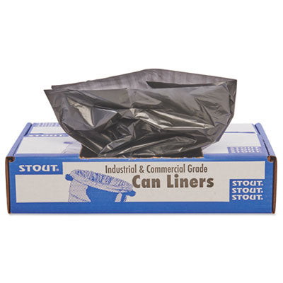 Total Recycled Content Plastic Trash Bags, 45 gal, 1.5 mil, 40" x 48", Brown/Black, 100/Carton OrdermeInc OrdermeInc