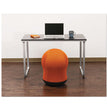 Zenergy Swivel Ball Chair, Backless, Supports Up to 250 lb, Orange Seat, Black Base OrdermeInc OrdermeInc