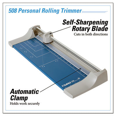 DAHLE U.S.A., INC. Rolling/Rotary Paper Trimmer/Cutter, 7 Sheets, 18" Cut Length, Metal Base, 8.25 x 22.88 - OrdermeInc