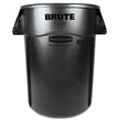 Vented Round Brute Container, 44 gal, Plastic, Black OrdermeInc OrdermeInc