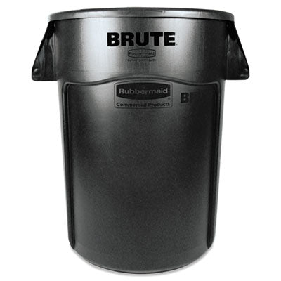 Vented Round Brute Container, 44 gal, Plastic, Black OrdermeInc OrdermeInc