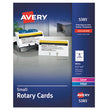 Small Rotary Cards, Laser/Inkjet, 2.17 x 4, White, 8 Cards/Sheet, 400 Cards/Box OrdermeInc OrdermeInc