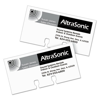 Small Rotary Cards, Laser/Inkjet, 2.17 x 4, White, 8 Cards/Sheet, 400 Cards/Box OrdermeInc OrdermeInc