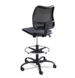 Vue Series Mesh Extended-Height Chair, Supports Up to 250 lb, 23" to 33" Seat Height, Black Vinyl Seat, Black Base OrdermeInc OrdermeInc