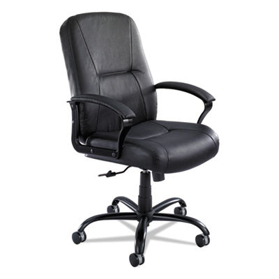 Serenity Big/Tall High Back Leather Chair, Supports Up to 500 lb, 19.5" to 22.5" Seat Height, Black OrdermeInc OrdermeInc