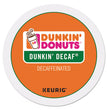 KEURIG DR PEPPER K-Cup Pods, Dunkin' Decaf, 24/Box - OrdermeInc