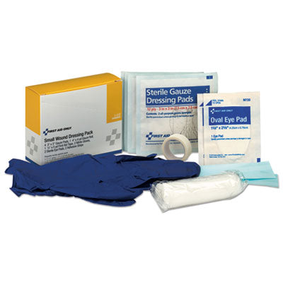 Small Wound Dressing Kit, Includes Gauze, Tape, Gloves, Eye Pads, Bandages OrdermeInc OrdermeInc