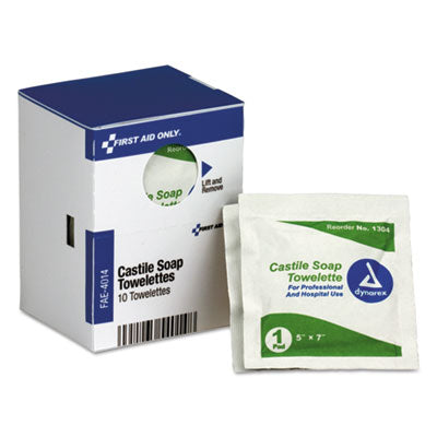 Refill for SmartCompliance General Business Cabinet, Castile Soap Wipes, 5 x 7, 10/Box OrdermeInc OrdermeInc