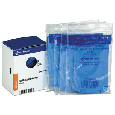 Refill for SmartCompliance General Business Cabinet, Nitrile Exam Gloves, 4 Pair/Box OrdermeInc OrdermeInc