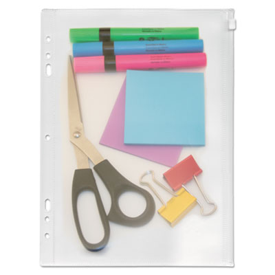 Zip-All Ring Binder Pocket, 8.5 x 11, Clear OrdermeInc OrdermeInc