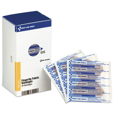 Refill for SmartCompliance General Business Cabinet, Fingertip Fabric Bandages, 20/Box OrdermeInc OrdermeInc