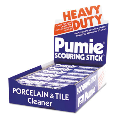 PUMICE Scouring Stick, 6.75 x 1.25, Gray, Dozen