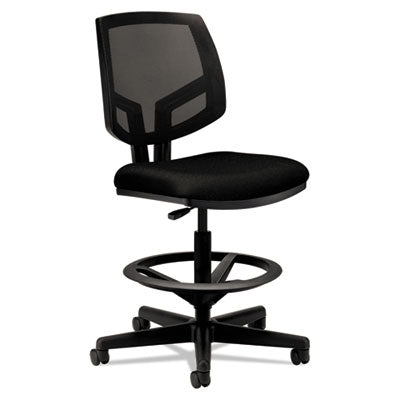 Volt Series Mesh Back Adjustable Task Stool, Supports Up to 275 lb, 22.88" to 32.38" Seat Height, Black OrdermeInc OrdermeInc