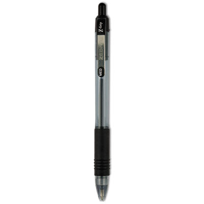 Z-Grip Ballpoint Pen, Retractable, Medium 1 mm, Black Ink, Clear/Black Barrel, 18/Pack OrdermeInc OrdermeInc