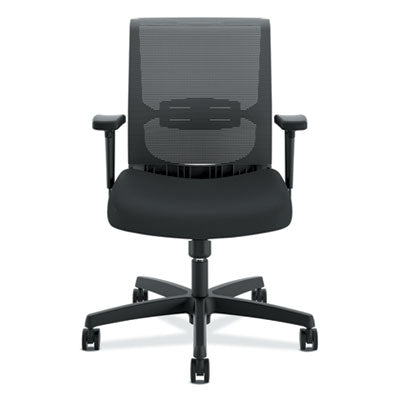 Convergence Mid-Back Task Chair, Swivel-Tilt, Supports Up to 275 lb, 15.75" to 20.13" Seat Height, Black OrdermeInc OrdermeInc
