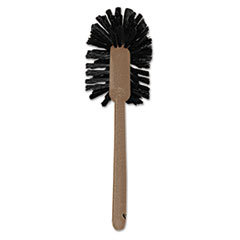 Rubbermaid® Commercial Commercial-Grade Toilet Bowl Brush, 17" Handle, Brown - OrdermeInc