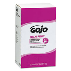 GO-JO INDUSTRIES RICH PINK Antibacterial Lotion Soap Refill, Floral, 2,000 mL, 4/Carton - OrdermeInc