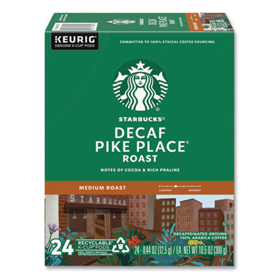 KEURIG DR PEPPER Pike Place Decaf Coffee K-Cups Pack, 24/Box - OrdermeInc