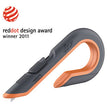 SLICE, INC. Box Cutters, Double Sided, Replaceable, 1.29" Carbon Steel Blade, 7" Nylon Handle, Gray/Orange - OrdermeInc