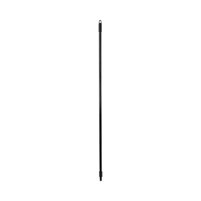 BOARDWALK Fiberglass Broom Handle, Nylon Plastic Threaded End, 1" dia x 60", Black - OrdermeInc