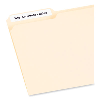 AVERY PRODUCTS CORPORATION Labels, 0.66 x 3.44, White, 30/Sheet, 50 Sheets/Box