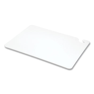 CFS BRANDS Cut-N-Carry Color Cutting Boards, Plastic, 20 x 15 x 0.5, White - OrdermeInc