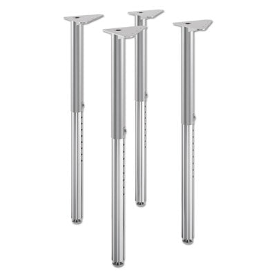 Build Adjustable Post Legs, 22" to 34" High, Platinum, 4/Pack OrdermeInc OrdermeInc