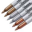 SANFORD Metallic Fine Point Permanent Markers, Fine Bullet Tip, Gold-Silver-Bronze, 6/Pack - OrdermeInc