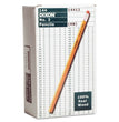 No. 2 Pencil Value Pack, HB (#2), Black Lead, Yellow Barrel, 144/Box