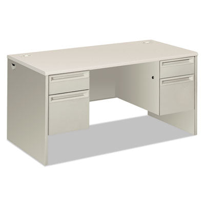 38000 Series Double Pedestal Desk, 60" x 30" x 30", Light Gray/Silver OrdermeInc OrdermeInc