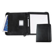 Universal® Leather Textured Zippered PadFolio with Tablet Pocket, 10 3/4 x 13 1/8, Black OrdermeInc OrdermeInc