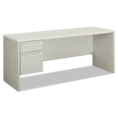 38000 Series Single Pedestal Credenza, Left, 72w x 24d x 29.5h, Silver/Gray OrdermeInc OrdermeInc