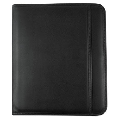 Universal® Leather Textured Zippered PadFolio with Tablet Pocket, 10 3/4 x 13 1/8, Black OrdermeInc OrdermeInc