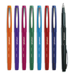 Universal™ Porous Point Pen, Stick, Medium 0.7 mm, Assorted Ink and Barrel Colors, 8/Pack - OrdermeInc