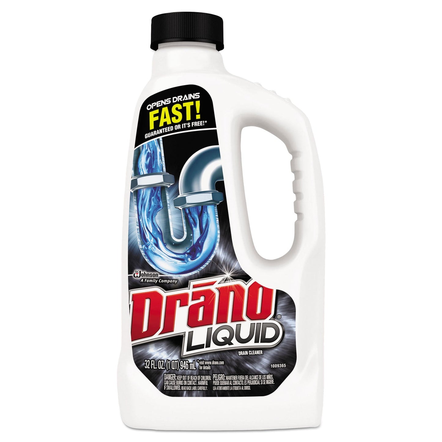 Liquid Drain Cleaner, 32 oz Safety Cap Bottle, 12/Carton - OrderMe