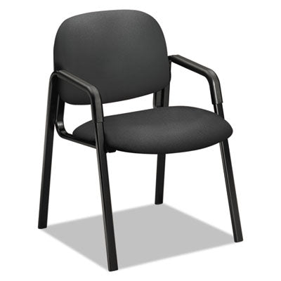 Solutions Seating 4000 Series Leg Base Guest Chair, Fabric Upholstery, 23.5" x 24.5" x 32", Iron Ore Seat/Back, Black Base OrdermeInc OrdermeInc