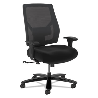 Crio Big and Tall Mid-Back Task Chair, Supports Up to 450 lb, 18" to 22" Seat Height, Black OrdermeInc OrdermeInc