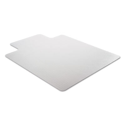 Occasional Use Studded Chair Mat for Flat Pile Carpet, 36 x 48, Lipped, Clear - OrdermeInc